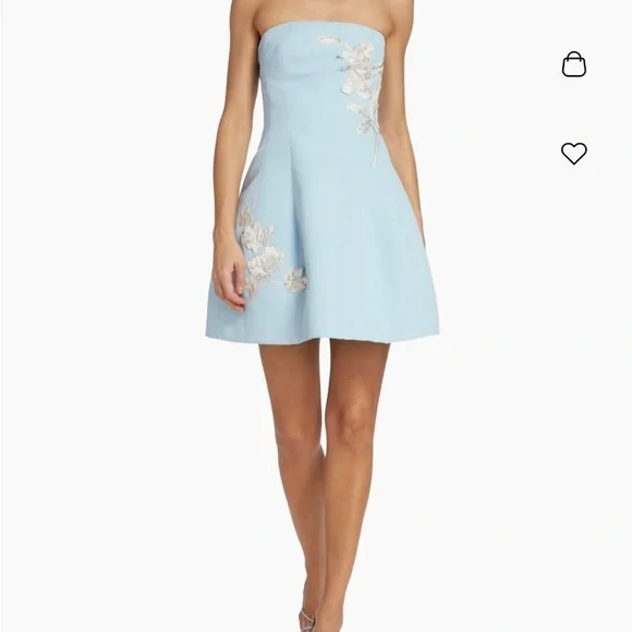 Sachin + Babi Light Blue Strapless Mini Dress (hemmed to fit size small) - Picture 2 of 9